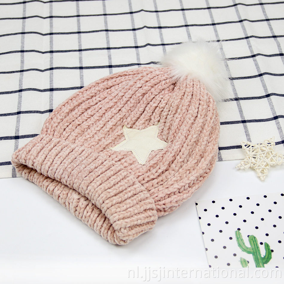 fleece warm knitted hat customization